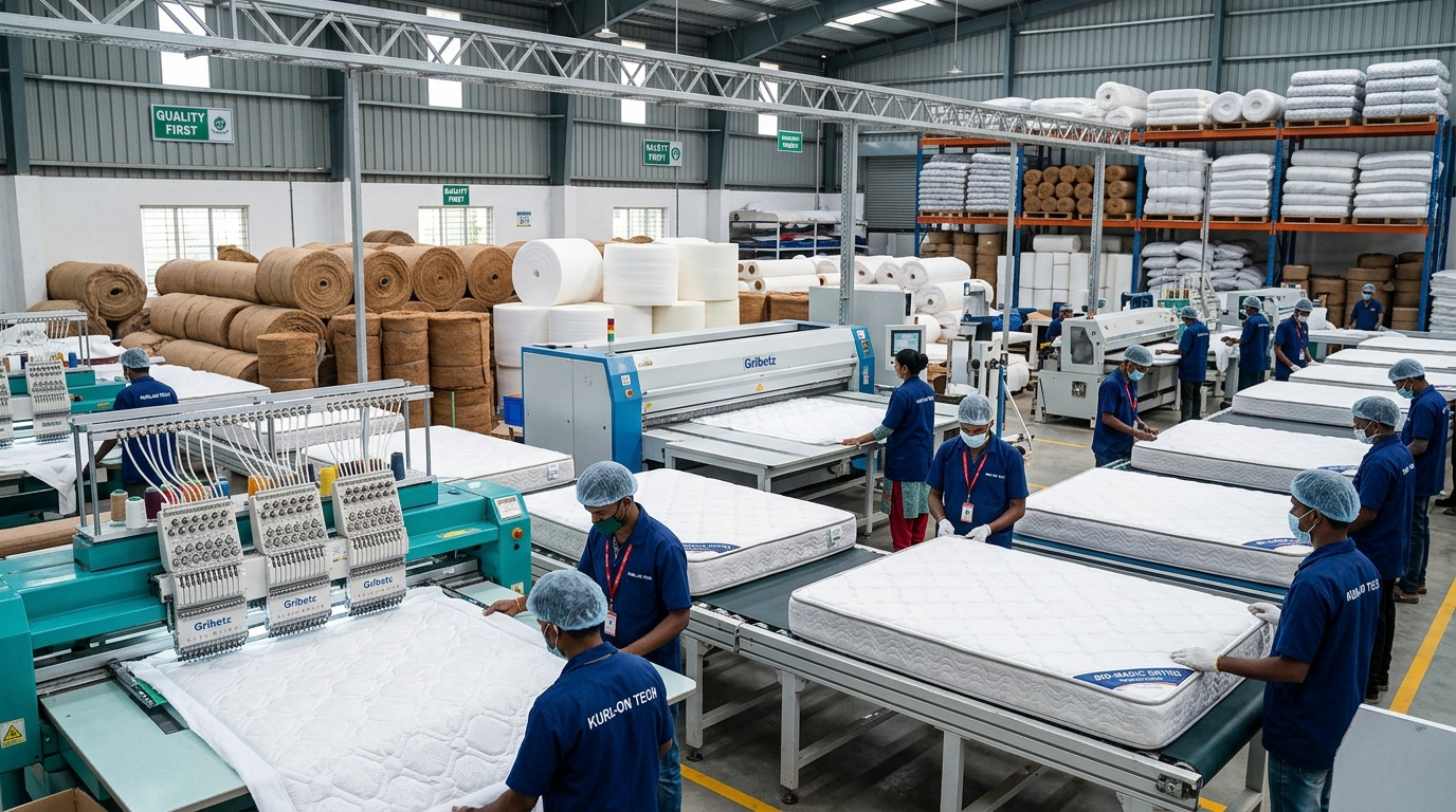 Industrial Mattress Continuous Quilting Line